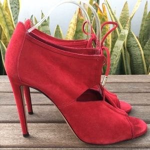 Aquazzura Suede Sandal/Heels Size 38 1/2